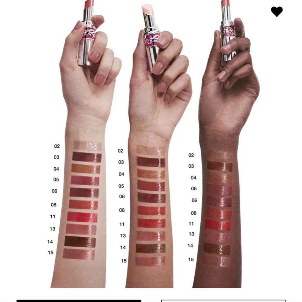 NEW YSL Yves Saint Laurent Candy Glaze Showcasing Nude Lip Gloss Number 15